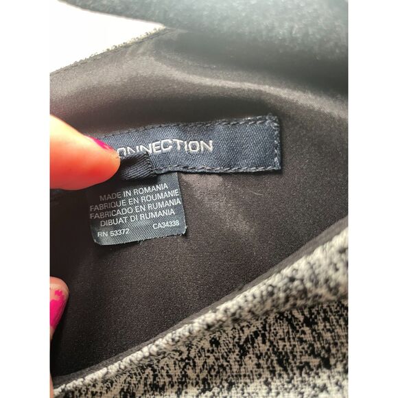 French Connection‎ Womens 4 Black & White Fast Powdered Pepper Flare Dress - Picture 6 of 7